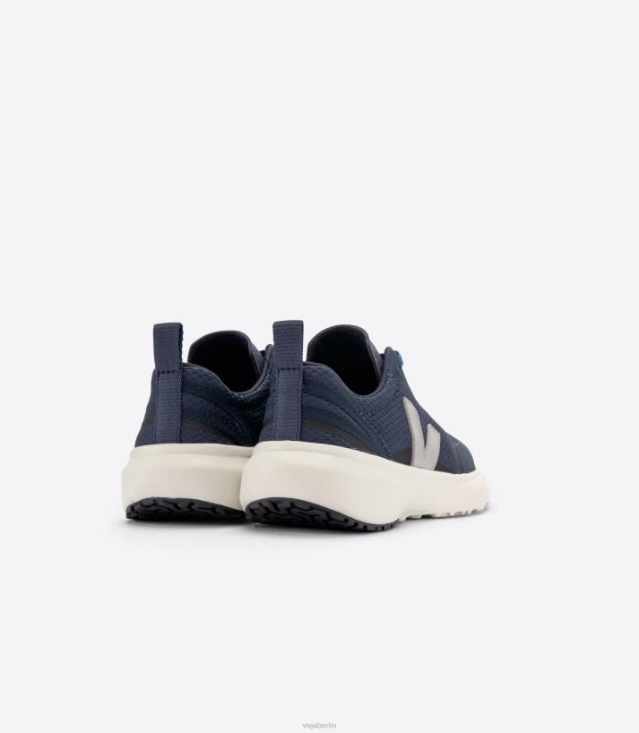 Veja 46FB384 Kanarische elastische Schnürsenkel Alveomesh Nautico Oxford Grau