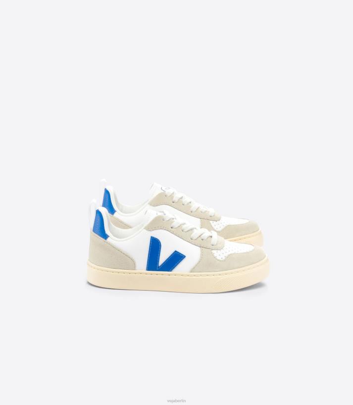 Veja 46FB356 V-10 chromfreies Leder, weiß, Paros, Mandel