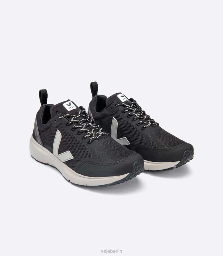 Veja 46FB198 Condor 2 Alveomesh schwarze Oxford-Grausohle