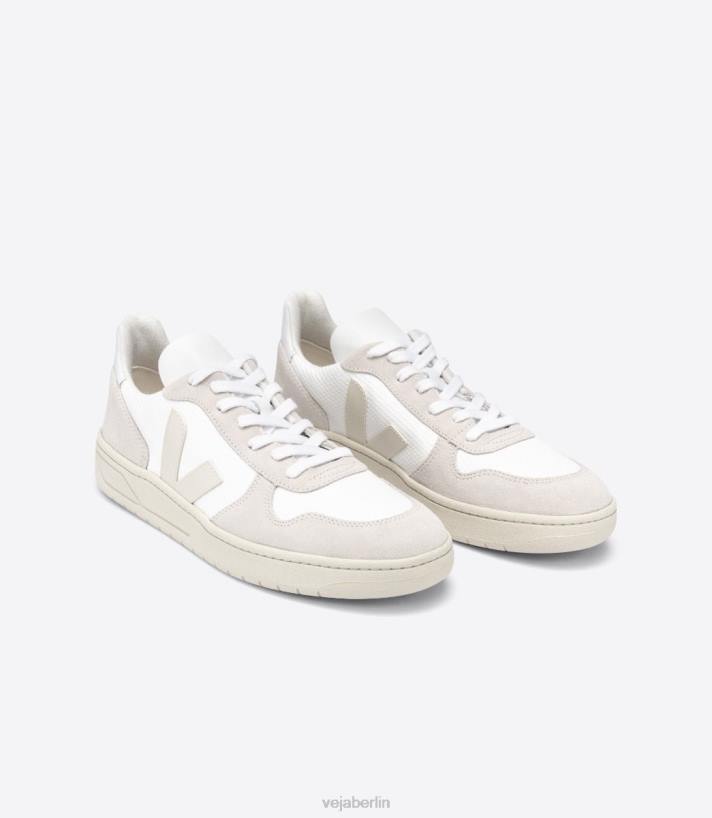 Veja 46FB44 V-10 B-Mesh, weißer natürlicher Pierre